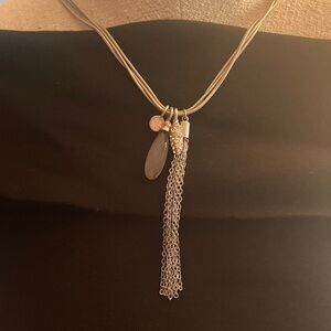 silver-tone necklace